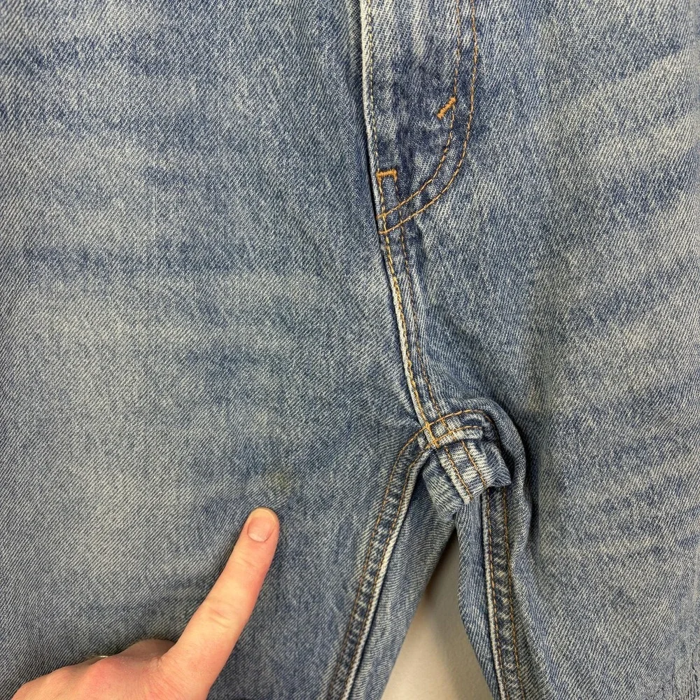 Levis 541 Jeans Mens 36x32 Light Wash Blue Athletic Taper Stretch‎ Distressed